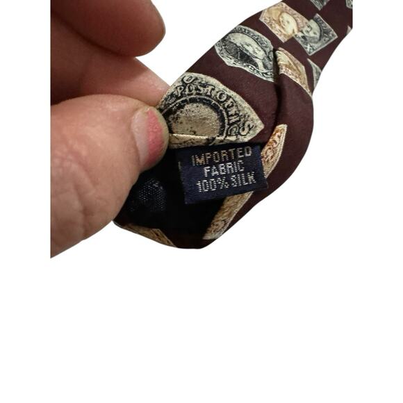 Image Nostalgia United States 1847 Issue Stamps George Washington Necktie - Picture 6 of 7